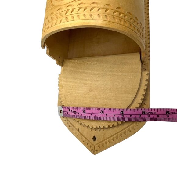 Salt Box Wall Art Folk Art Matterhorn Vintage Craft Food Canister Swiss Retro - Picture 12 of 12